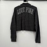 PINK - Victoria's Secret Pink Victoria secret gray cropped‎ pullover small Photo 1