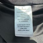 Lulus ‎ XS Black Floral Satin Slip Maxi Dress Cowl Neck Criss Cross Back Photo 8