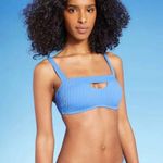 Shade & Shore Keyhole Ribbed Bralette Bikini Top Small (4-6) Women's Photo 0