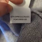 prAna  NIGHTINGALE SWEATER KNIT WOOL BLEND PURPLE MOUNTAIN OPEN BACK SWEATER M Photo 11