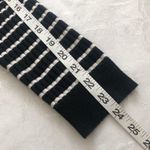 LRL Striped Long Sleeve Pullover V Neck Cotton Sweater Black& White 🌸HP M Size L Photo 7