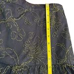 St Gillian Sportswear Vintage Drop Waist Maxi Skirt 6 Navy & Gold Sheer Fabric Blue Photo 7
