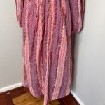 Warm Pink Smocked Striped Maxi‎ Dress 1 Photo 5