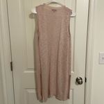 Joseph A EUC  women’s pale pink thin knit lengthy sleeveless open cardigan small‎ Photo 7