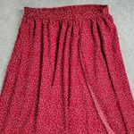 SheIn Curve Womens Skirt 1XL Red White Polka Dot A Line Holiday Christmas Pleats Photo 4