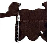 Elliatt RTR Cassie Lace-Trimmed Metallic Ribbed Knit 3/4 Sleeve Top Sz L Photo 8