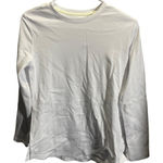 Isaac Mizrahi  live White Long Sleeve Crew Neck Shirt Cotton Blend Size xs Photo 0