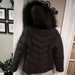 SheIn  Black Quilted Jacket with Two Way Zipper Photo 3