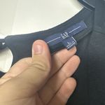 Gap Women’s Dress Large Black Short Sleeve Pleated Midi Dress with Pockets Photo 7