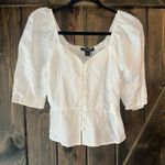 Something Navy NWT  Button Front Fitted Top Photo 2