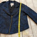 Impulse MADE Fashion Week for Impulse Moto jacket Navy Iridescent Size S Blue Photo 7