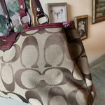 Coach Vintage Soho Signature Carryall Tan and Patent Cherry Red Purse Bag 🍒 Photo 7