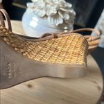 Prada Tan Woven Wedge Gladiator Platform Sandal Size 39.5 Photo 6