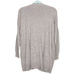 Madewell  Oversized Long Sleeve V-Neck Ribbed Hem Cardigan Sweater Brown Small Photo 11