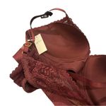 Aerie Real Power Wireless Push Up Paisley Lace Bra - Royal Berry Photo 5