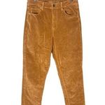 American Eagle  Women’s Size 4 Corduroy Mom Jeans Mustard Yellow Photo 0