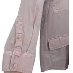 Abercrombie & Fitch Women's Garment Dyed Utility Shirt Dress Jacket Pink Size XL Photo 9
