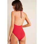 Red Carter New. plunge swimsuit. Retails $189 large Photo 4