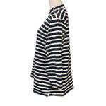 Talbots Women's Striped 3/4 Sleeve Pullover Long Sleeve Tee Black White Size 2X Photo 2