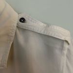 Rag Poets  button up long sleeve shirt, soft cream color. Front pockets Photo 6