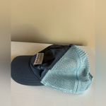 Patagonia trucker hat in two tone blues. Photo 4