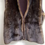 Parkhurst Faux Fur Vest Size Large Brown Photo 9