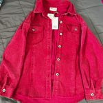 Boutique Corduroy Flannel Jacket Pink Size M Photo 1