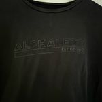Alphalete  Women’s Long Sleeve Crop Top Crew Neck Sweatshirt in Black Size Small Photo 4
