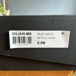 Pelle Moda Gillian ankle strap platinum gold‎ chunky heel sandal size 8.5 NEW Gold Photo 7