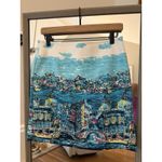 Talbots Women’s Pencil Skirt Venice Italy Canal Cityscape Scene Lined Size 4 Photo 3