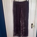 Soft Surroundings Plum Velvet Wide Leg Cozy Silk blend Pants W-047 Size XS Photo 6