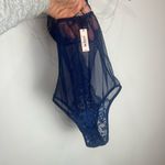 Victoria's Secret NWT Victoria’s Secret Navy Lace Bodysuit Teddy Photo 4