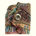 Anthropologie Acorn Open Jacket size 6• Paisley Tapestry Jacket. Orange Photo 12