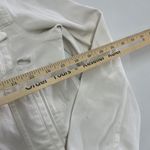 7 For All Mankind  Jacket Womens Small White Denim Jean Trucker‎ Distressed Photo 6