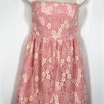 NBD x Revolve Daimilee Strapless Lace Dress: Blush Pink Barbie Barbiecore Photo 2