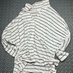 Time and Tru Striped Open Front Cardigan, White‎ & Blue, Long Sleeve White Photo 0