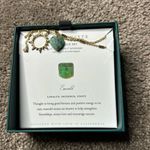 Luna Norte 14KT Gold Plated Brass Emerald Necklace Set Green Photo 2