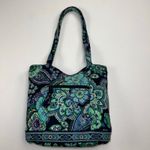 Vera Bradley  Rare Rhapsody Paisley Quilted Shoulder Bag Purse Green Blue Purple Photo 11