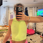 zip up top Yellow Photo 0