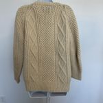Standun 100% Wool Knit Fisherman Cardigan Sweater Ireland Small? (b31) Photo 2