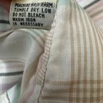 Diane Von Furstenberg Vintage 80’s  Plaid 3/4 Sleeve Button Down Blouse Size S Photo 5