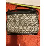 Faux Alligator & Fabric Handbag, Embossed Hearts Blackw/ Silver Heart Accents Photo 13