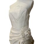 NBD  Alyna Mini Dress in Ivory Medium New Womens Strapless Cocktail Photo 7