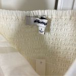 Madewell NEW ‎ White Linen-Cotton Puff-Sleeve Mini Dress size 2 lighthouse cream Photo 3