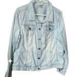 Christopher & Banks  size XL embroidered light wash denim jacket. Photo 0