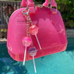 Glitter Lollipop Bag Charm Keychain Purse Candy Charm Pink NWT Photo 0