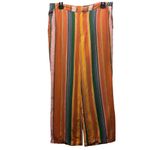 Free People  Paz Striped Pants Size 8 Cropped Wide Leg Photo 3