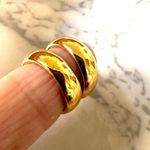 Liz Claiborne  gold tone small hoop earrings Photo 7