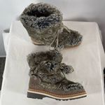 Sam Edelman Blanche Fur Boot in Grey Brown Size 8.5 Photo 2