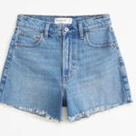 Abercrombie & Fitch High Rise Denim 90s Cut Off Shorts Photo 0